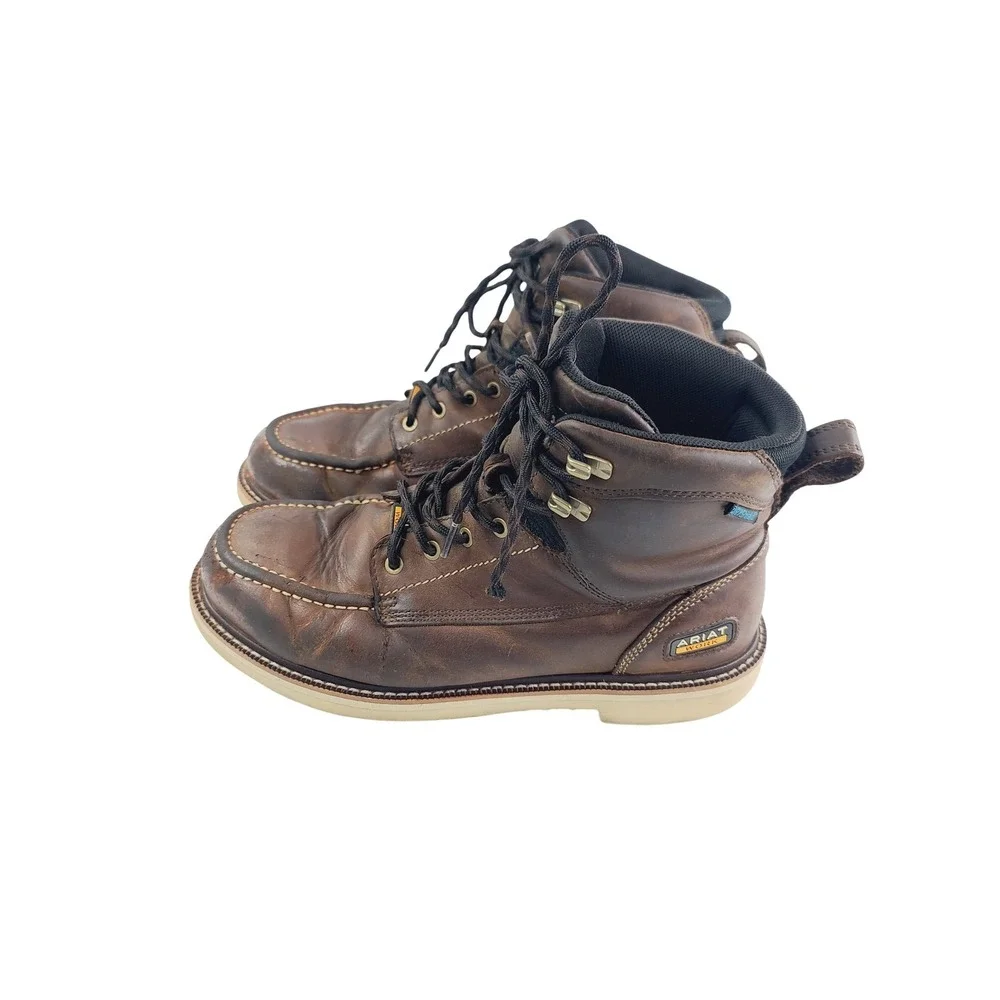 Ariat Men's Brown Leather Hiking Boots Size 10‎